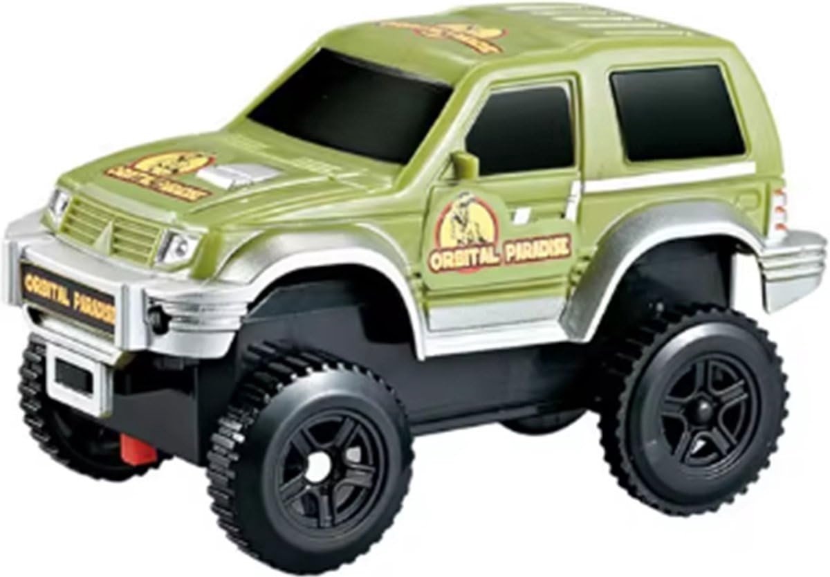 Dailygoods- Speelgoedauto Uitbreidingsauto voor Dinosaurus Racebaan - Buitenspeelgoed - Bestuurbare Auto - Speelgoed Auto Accessoire - Compatibel met Flexibele Dino Racebanen - Veiligheidswaarschuwing voor Kinderen - Raceauto