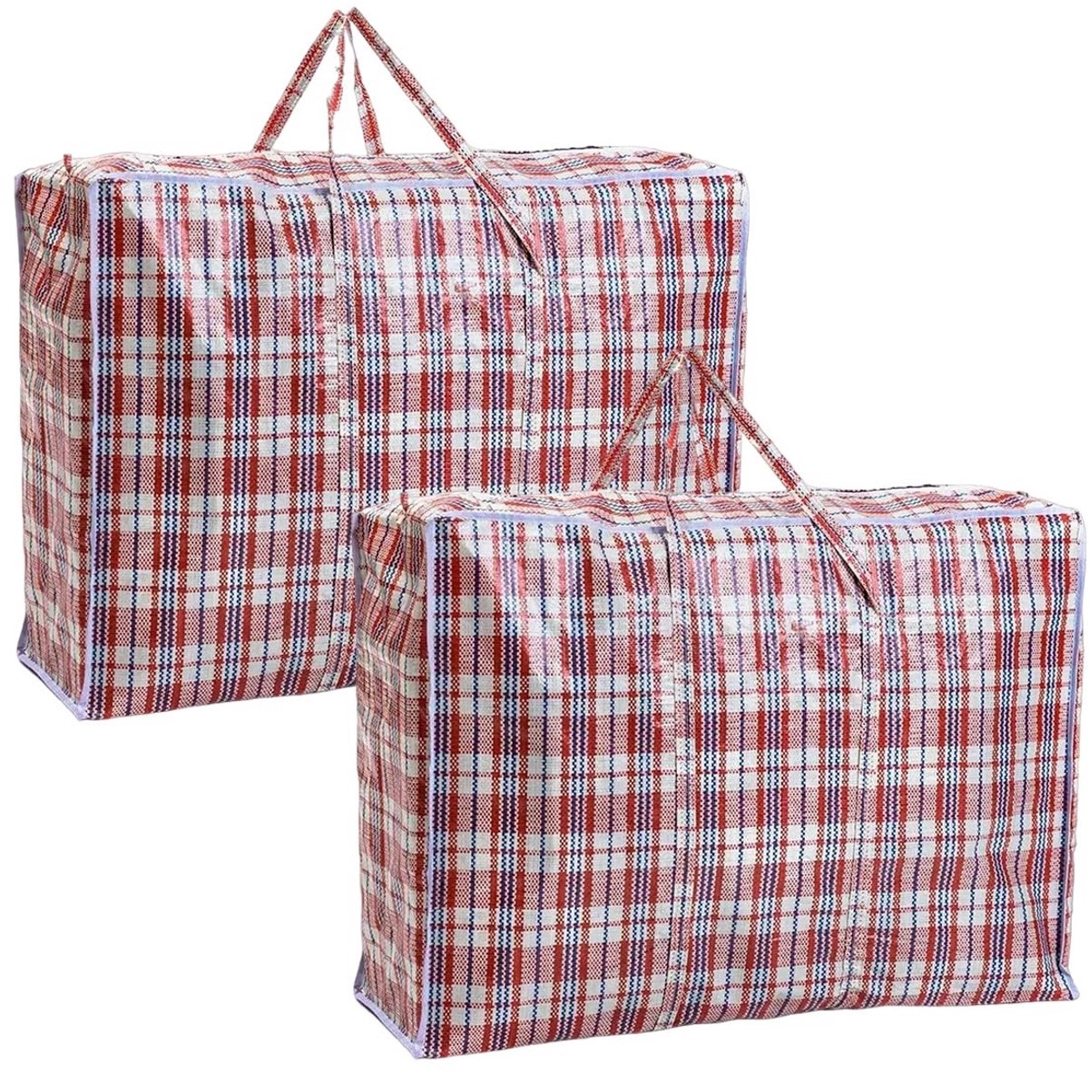 Dailygoods- Waszak Extra Groot - Waterdicht - Herbruikbare Tas - Dubbele Rits - Heavy Duty - Opbergzak voor Beddengoed/Speelgoed