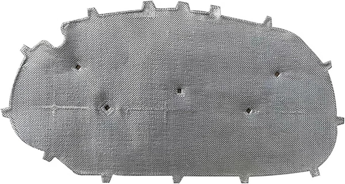 Geluidsisolatiemat - Motorhoes - Motorcompartiment isoleren - Hoge temperatuur bestendig - 10x10x1 mm - Aluminum