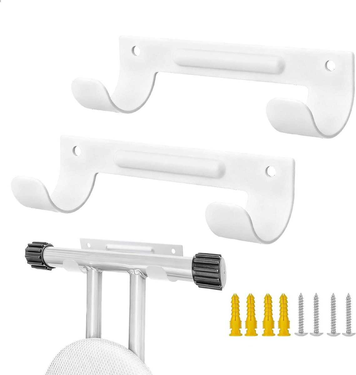 Dailygoods - Metalen Strijkplankhouder - Wandhouder voor Strijkplank, Antislip en Slijtvast