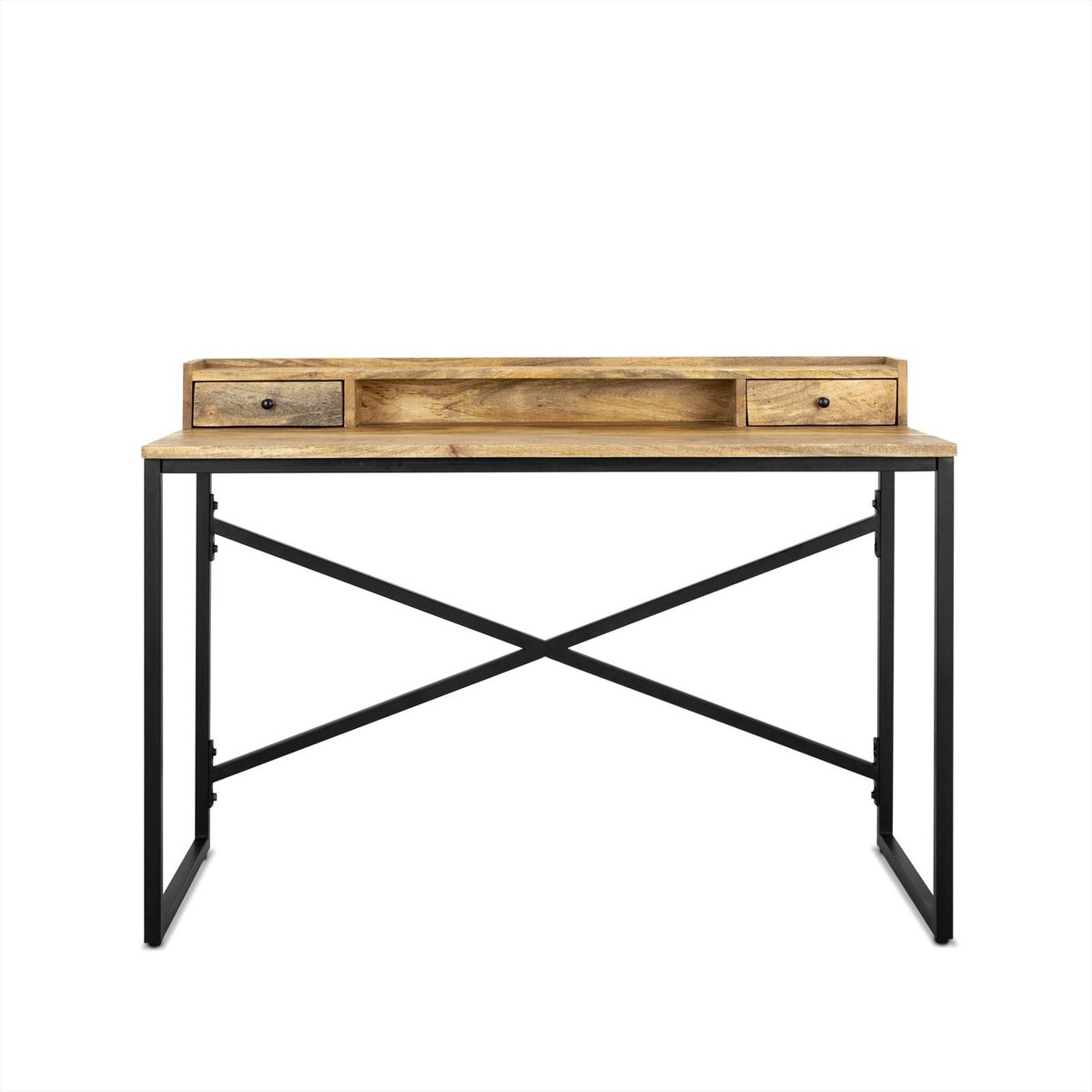 Bureau Mangohout 2 Laden | 120 cm