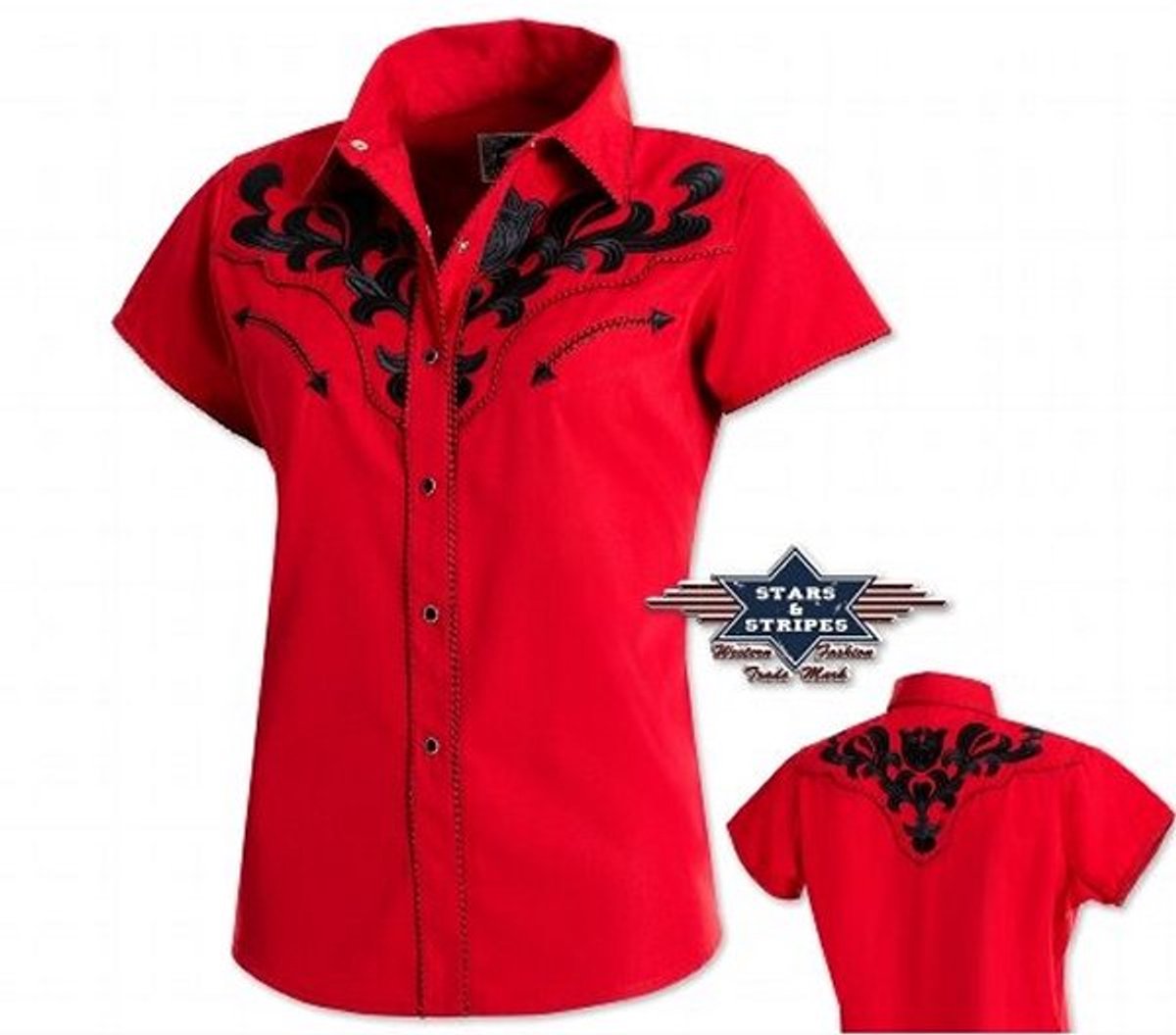 Stars & Stripes - Western Blouse - Ella - L