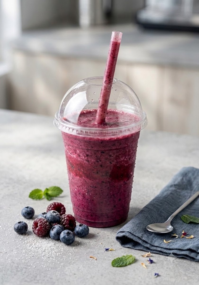 Smoothie bekers 500 ml 100/stuk+ met dome deksels 100/stuks