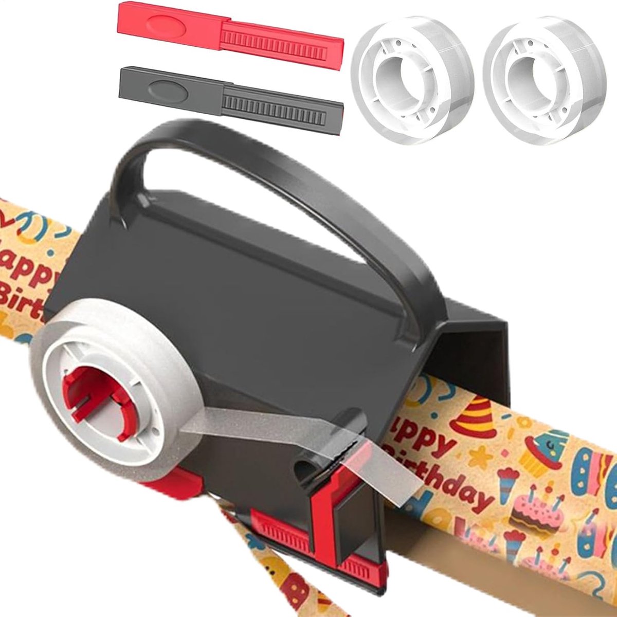 Inpakpapiersnijder - Papierrolsnijder - Nauwkeurig Knipwerk - Eenvoudige Bediening - 13 cm - Zwart