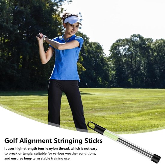 Golf Oefenstokken - Swing Trainer - Golfhouding Verbeteren - Visuele Richting Hulp - 25.5 cm - Niet gespecificeerd van GOLF — afbeelding 2