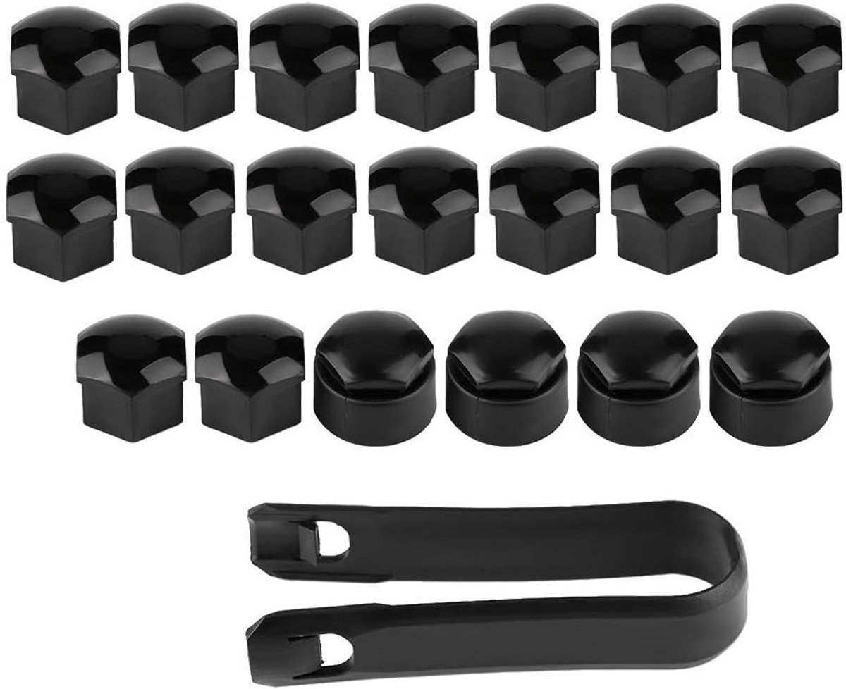 20 Stuks Wielmoerkappen 17mm - Bescherming voor Wielbouten, Anti-Diefstal en Hub Cover Accessoires