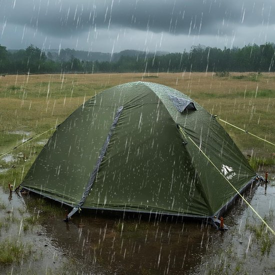 Night Cat Kampeer Tent 2 Personen: Waterdicht Licht 3 Seizoenen 2 Man Eenvoudig Op te Zetten met Voorluifel en Klein Pakformaat voor Outdoor Trekken Festival — afbeelding 2