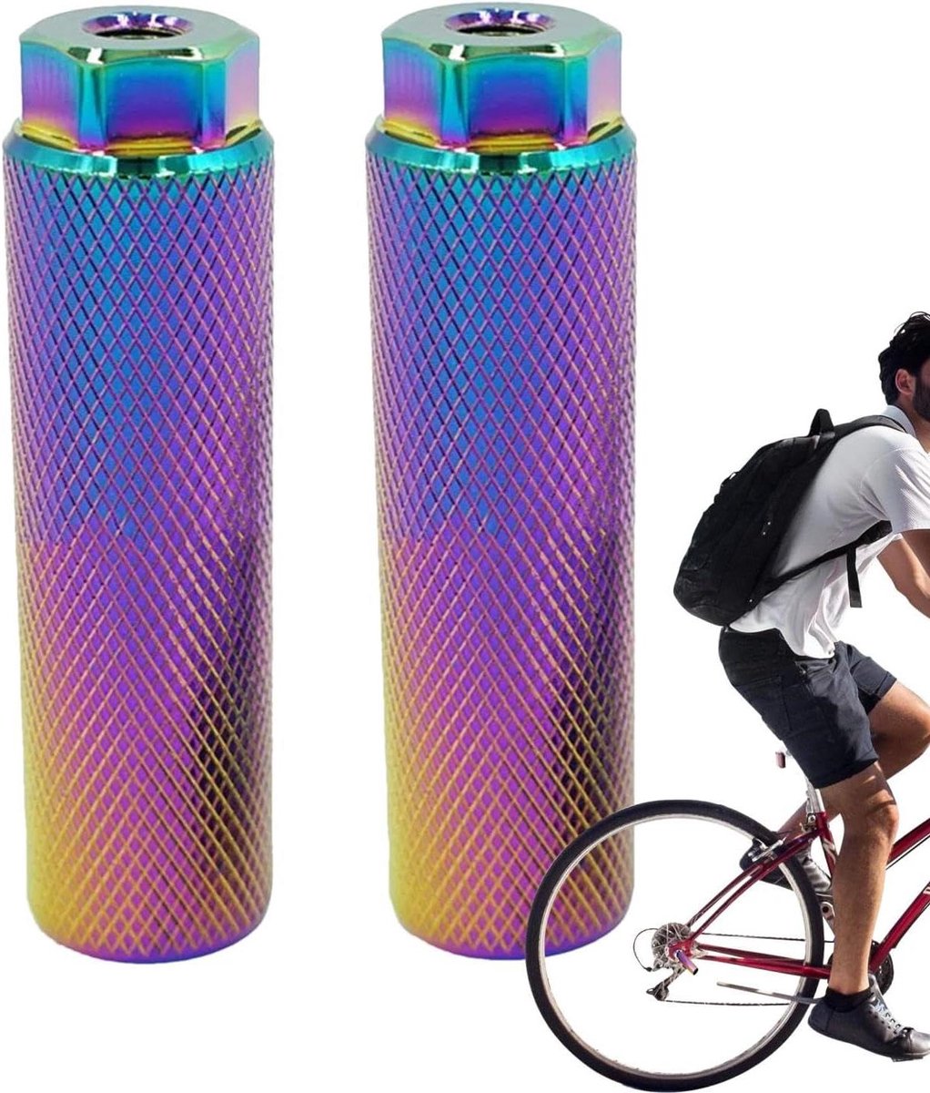 Fietspedalen Verlengstukken - Trapas Verlengers - Comfortabel Fietsen - Verstelbare Lengte - 2 Stuks - Multicolor
