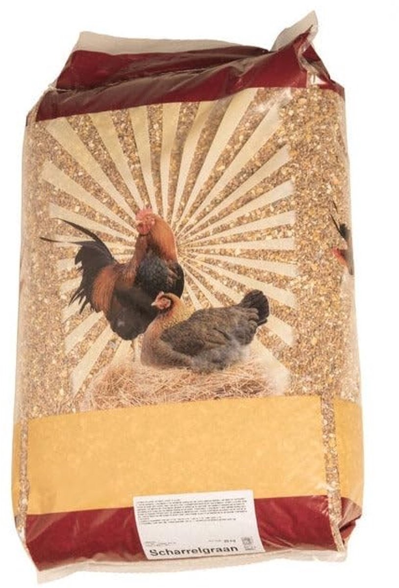 Dailygoods- Kippenvoer Gemengd Graan - 20 kg - Voer voor Kippen - Rijk aan Vitamine E - Stimuleert Scharrelgedrag - 100% Plantaardig - Pluimveevoer
