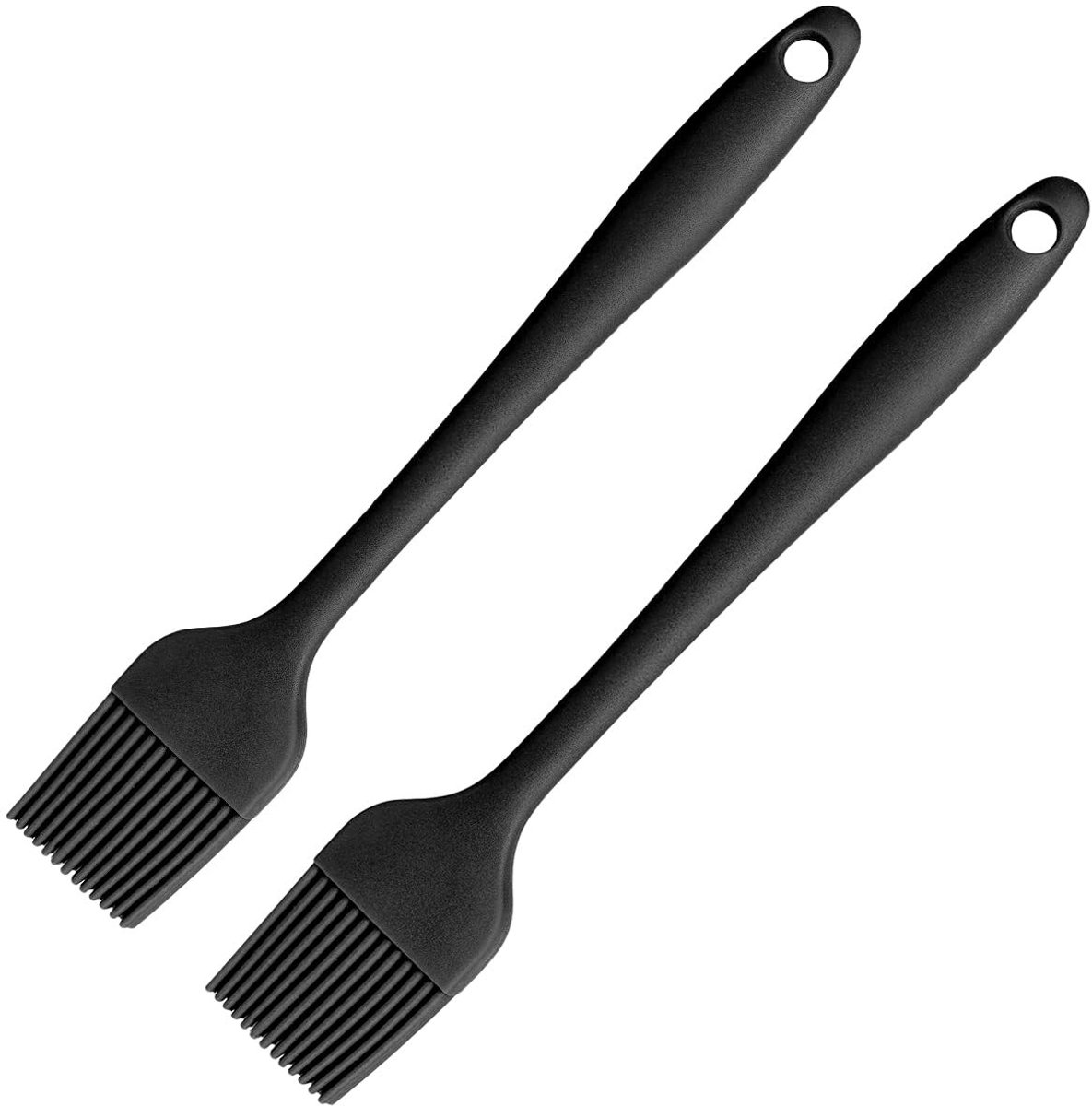Dailygoods- Bakkwast 21 cm - Siliconen Keukenborstel - Grillkwast - Vaatwasmachinebestendig - Antiaanbaklaag - 2 Stuks