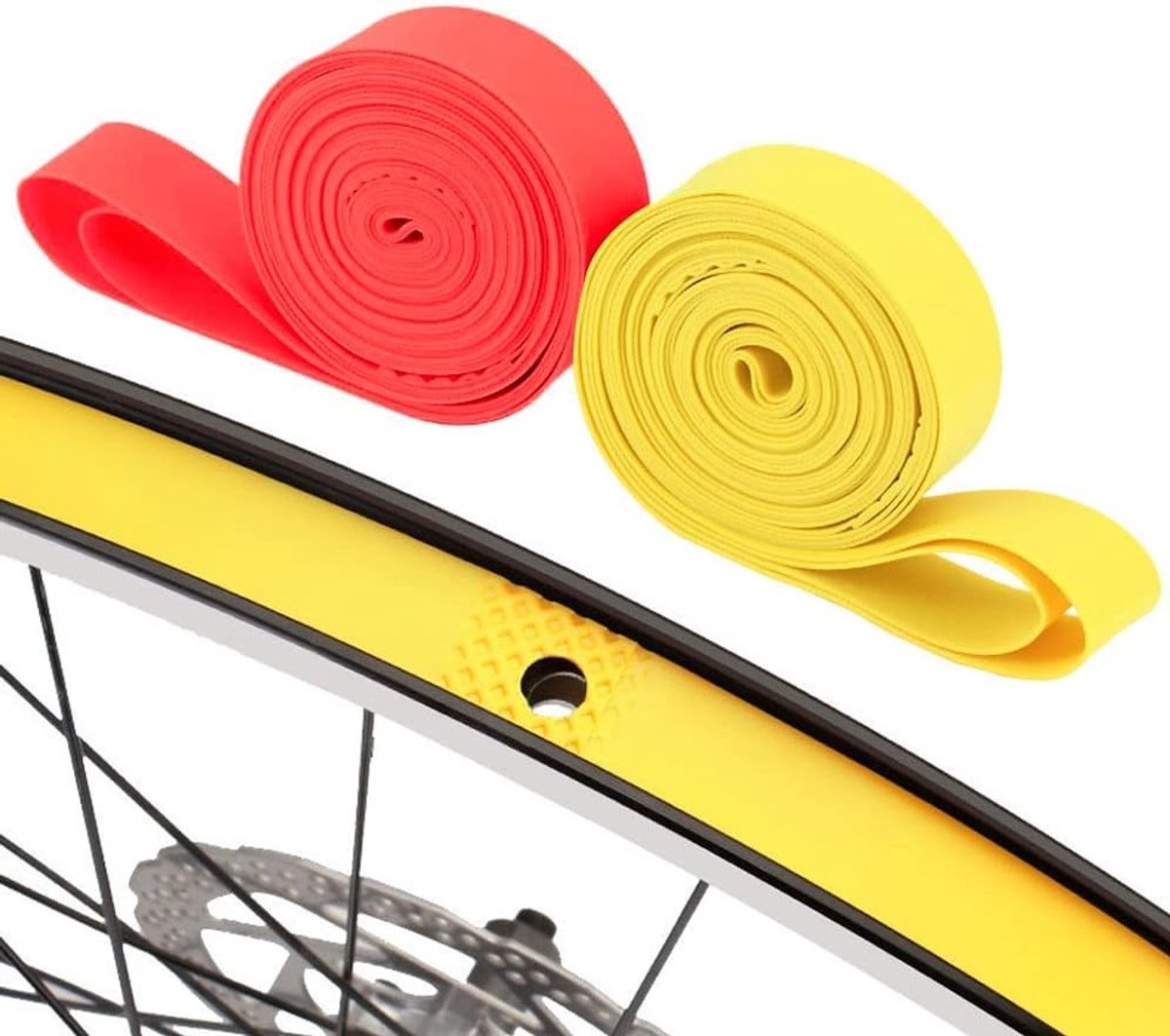 Rim Tape voor Fietsen, 4 Stuks, Bescherming voor Fietsbanden, Geschikt voor Mountainbike en Racefiets, Duurzame Fietsaccessoires