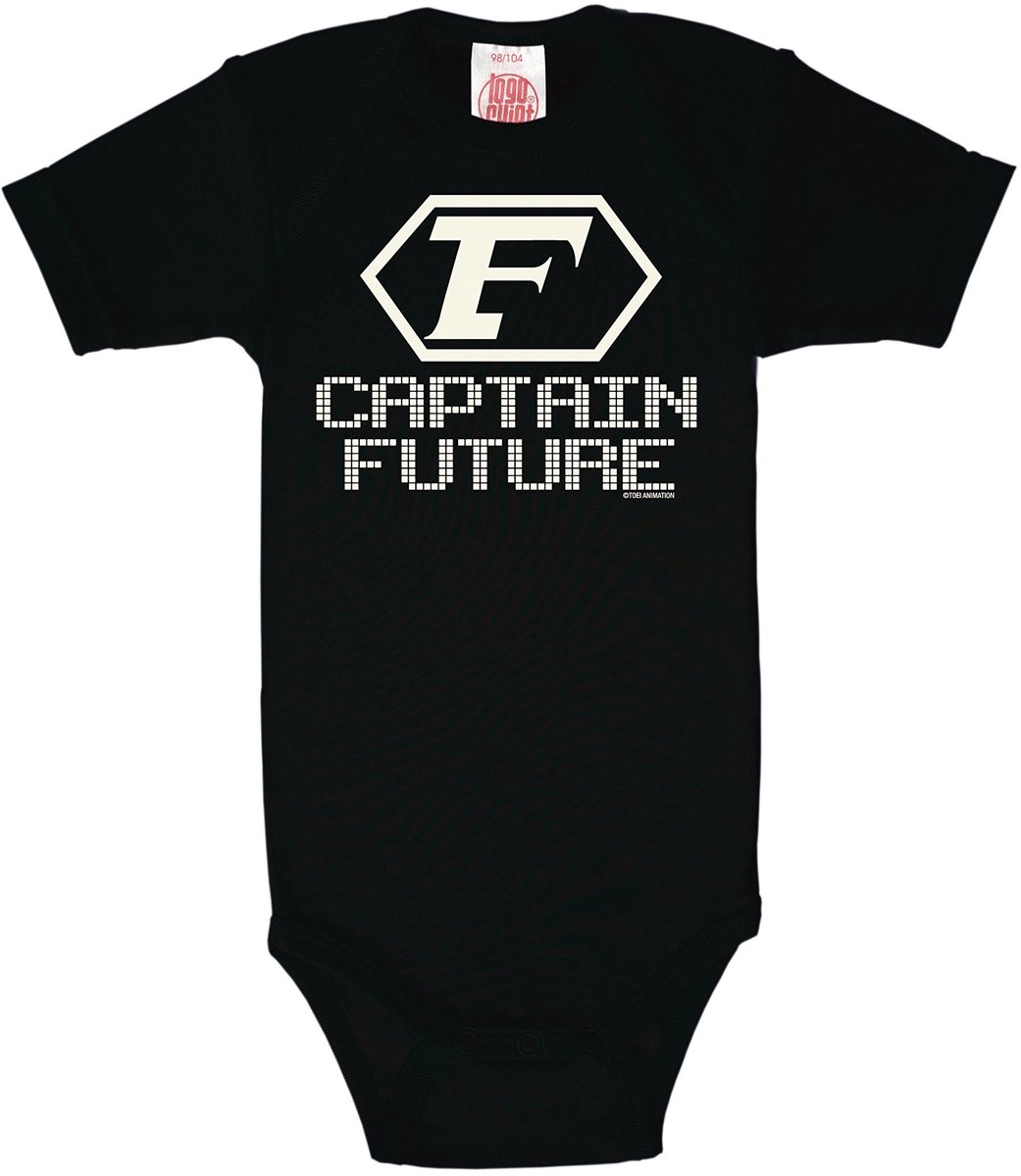 Dailygoods - Captain Future Rompertje - Korte Mouw - Zwart