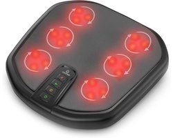 Voetmassage Apparaat - 6 Massagekoppen en 18 Massagepunten - 3 Standen - Infrarood Verwarming - Wasbare Hoes - Zwart