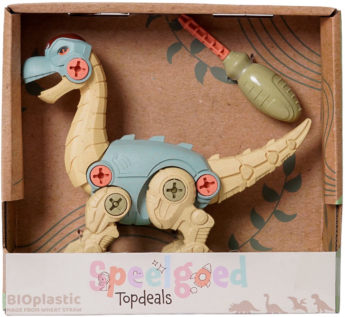 Speelgoedtopdeals Brontosaurus - Educatief speelgoed van BIOplastic - Demonteerbaar