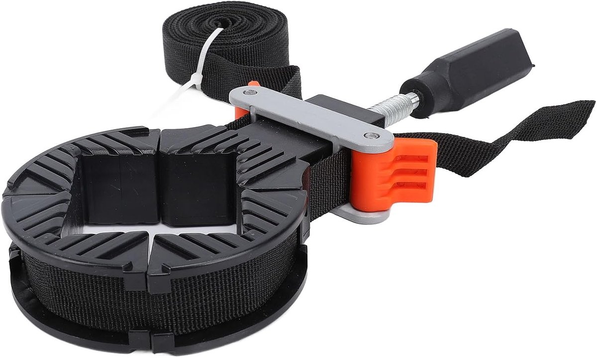 Gereedschap Klemband - Spanband - Meubel Reparatie - Verstelbare Hoek - 32ft Nylon - Zwart