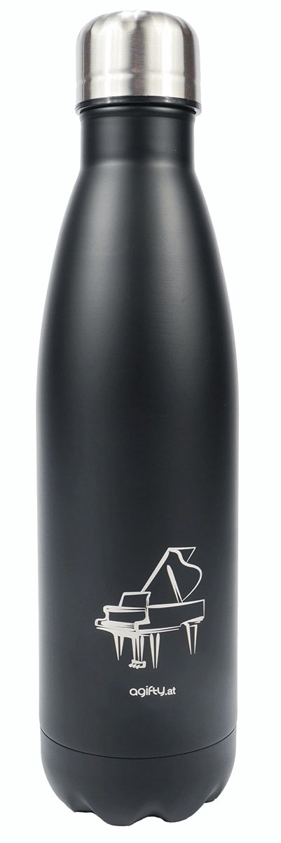 Thermo drink bottle: grand piano
