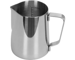 Melkopschuimkan - Barista Tool - Latte Art Maken - Drip-free Tuit - 350 ml - Zilver