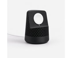 Skushy Apple Watch Oplaadstandaard HomePod Design - Apple Watch Houder - Laadstation - Nachtkastje Dock - Bureau Docking Station - Oplaadhouder - Kabel Organizer - Magnetische Oplader Houder - Smartwatch Stand - Zwart