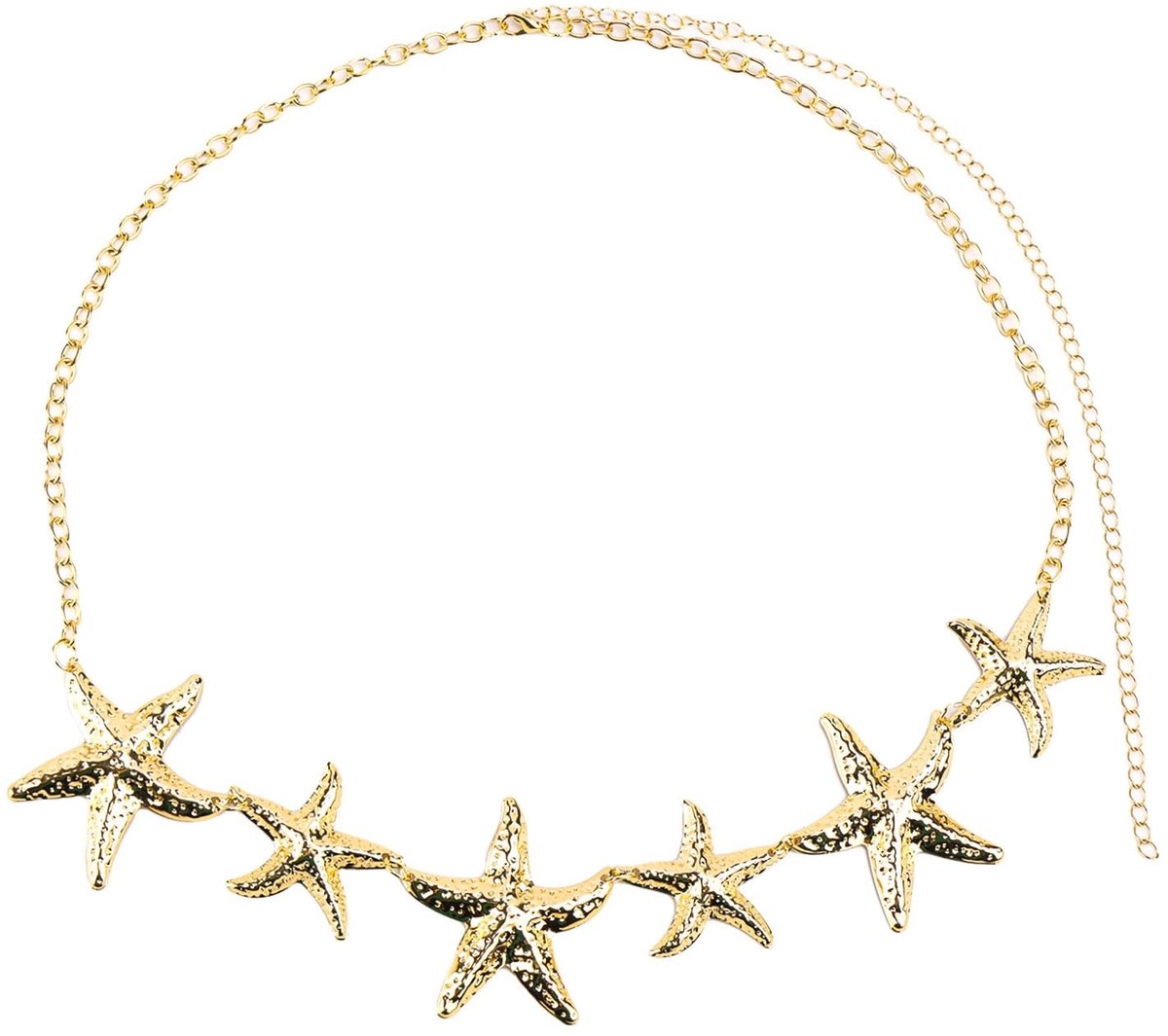 Dailygoods- Lichaamsketting Verstelbaar - Tailleketting - Heupketting - Buikketting Goud - Boho Sieraden - Totale Lengte 100cm