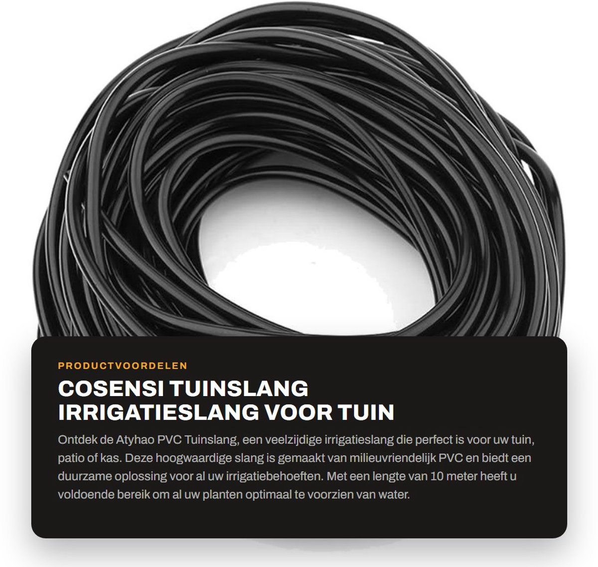 Dailygoods- Tuinslang 20 meter - Tuinslang met haspel - Tuinslanghouder - Tuinslang flexibel - Duurzaam PVC materiaal - Geschikt voor irrigatie - Irrigatietube