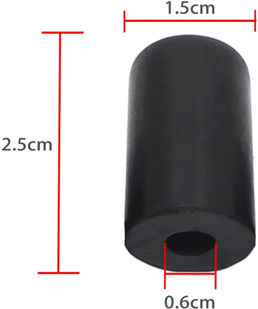 Dailygoods- Cello End Pin Protector - Antislip Rubber - 5 Stuks - Lichtgewicht - Duurzaam - Zonder Vervorming - Glad Oppervlak - Cello Voetsteun