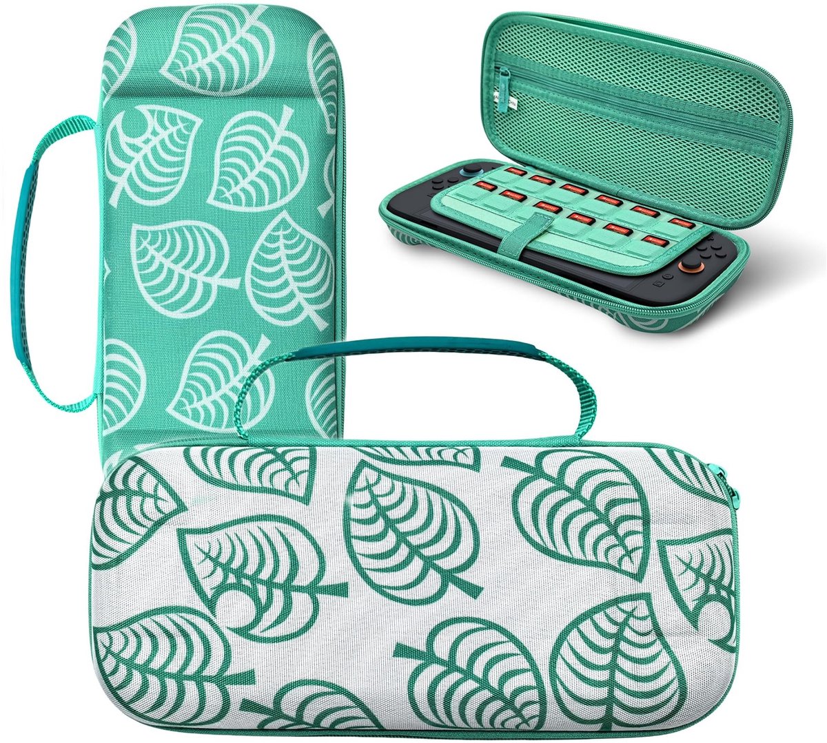 Dailygoods- Draagtas Harde Bescherming - Draagbare Reisdraagtas - Opbergtas met Rits - Mesh Zak - Voor Switch 2 Console - Exclusieve Compatibiliteit - Gamecase