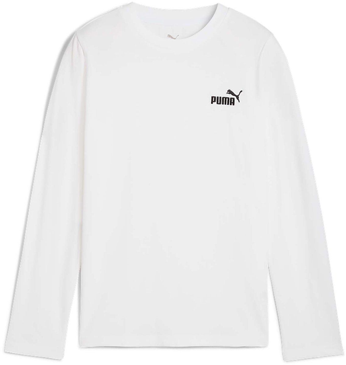 Puma Ess No. 1 Logo Longsleeve Tee B T-Shirt Fashion Wear Kinderen Wit