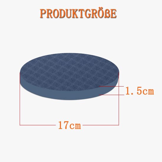 SnelShoppen - Dikke Ronde Yoga Kniebeschermers Kussen - Antislip Yogakussen Reis-Yogamat voor Kniepolsen en Ellebogen - Comfortabel en Lichtgewicht, I van Snelshoppen — afbeelding 4