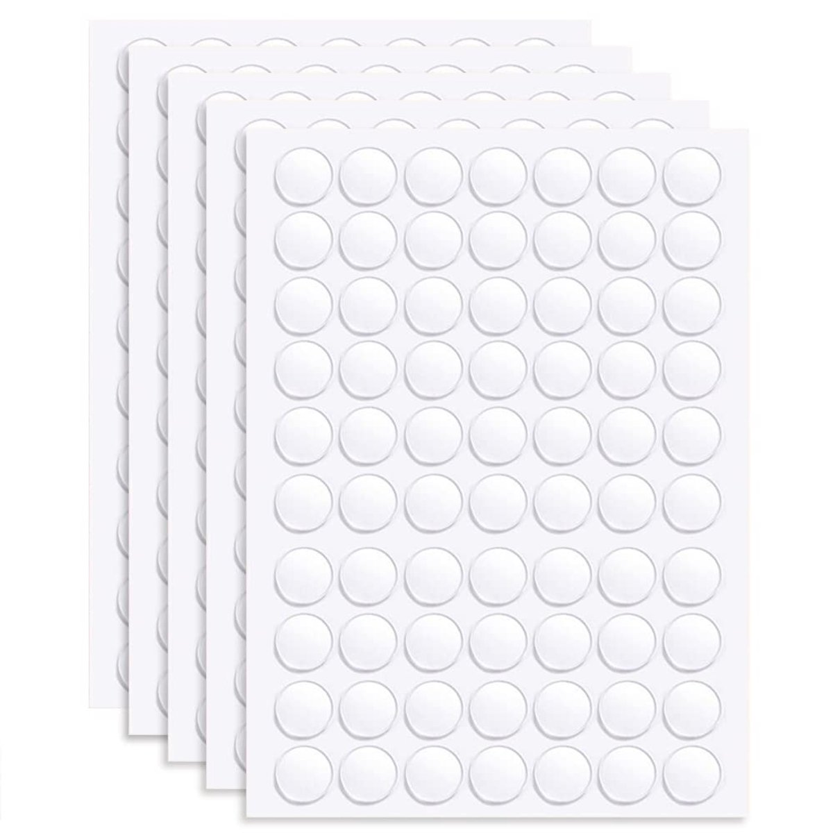 SnelShoppen - 350 Stuks Ronde Transparante Dubbelzijdige Tape Dots - Zelfklevende Stickers - 10mm - Verwijderbaar - Multifunctionele Plakband voor Fee