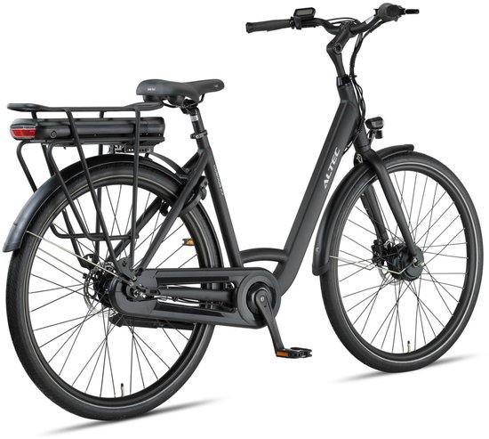 Altec Cosmos - Elektrische Stadsfiets - Elektrische Damesfiets - Hydraulische Schijfremmen - Voorwielmotor - 7 Versnellingen - 28 inch - 52 cm - Zwart — afbeelding 3