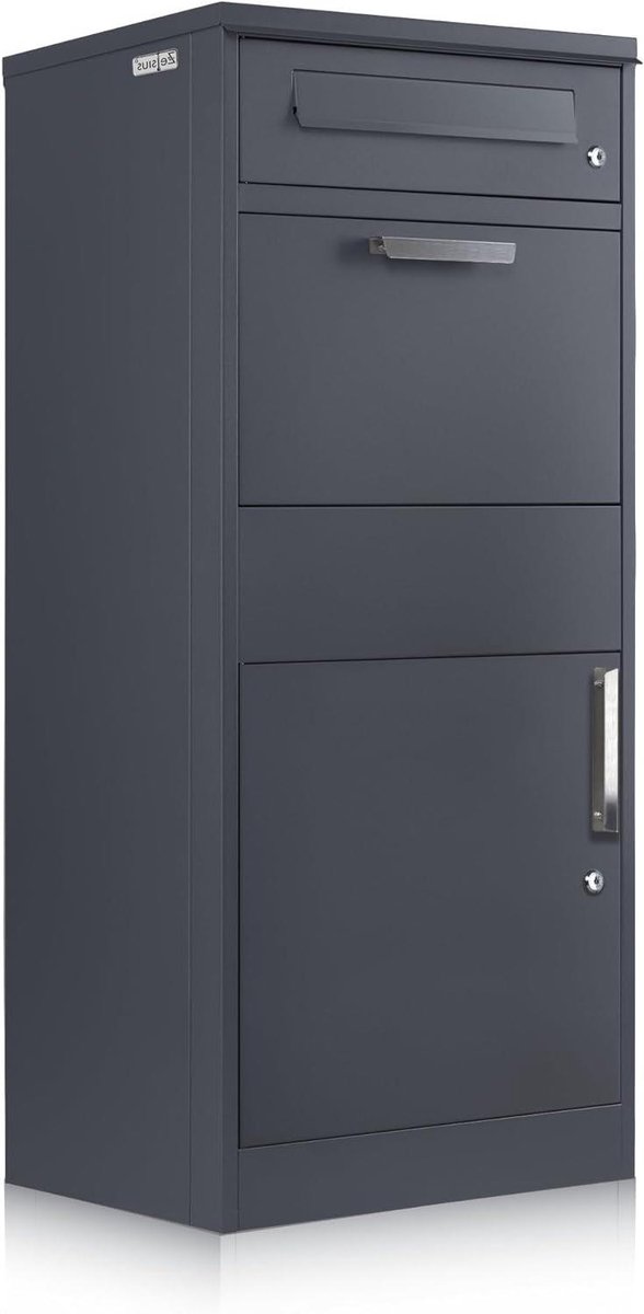 Pakketbrievenbus - Postbox Pakketvak - Veilige Bezorging - Geïntegreerde Terughaalblokkering - 186 Liter Capaciteit - Antraciet