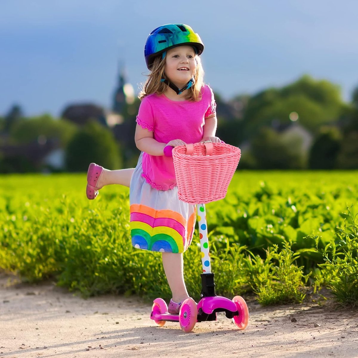 SnelShoppen - Fietsmand voor Kinderen - Loopfiets, Scooter & Driewieler - 21x16x16 cm - Waterafstotend & Weerbestendig - Inclusief DIY Sticker - Voor