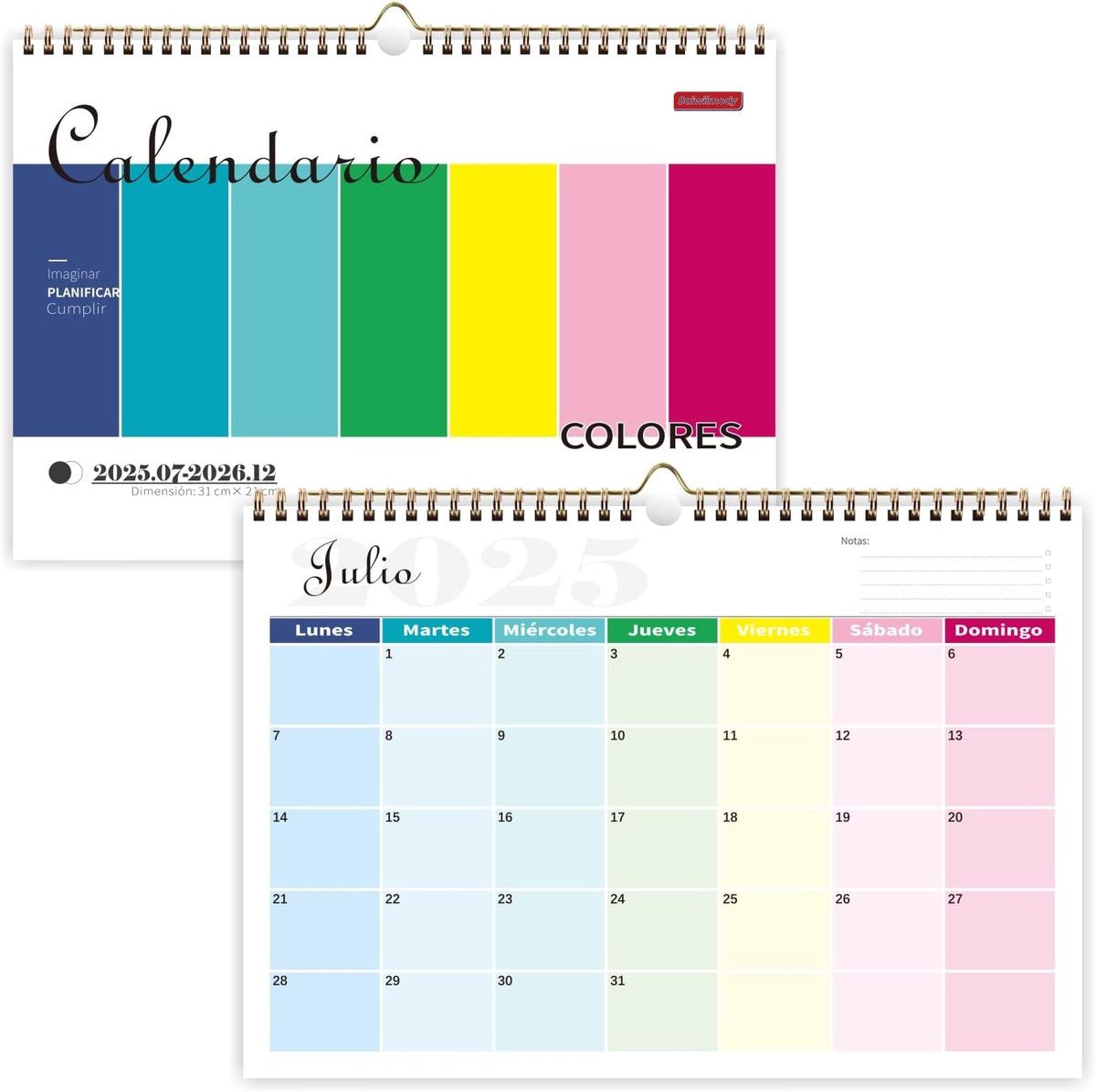 SnelShoppen - Kalender 2023 - Wandkalender, Muurkalender, Organiser, Planner, A4 Formaat, Kleurrijk Design, Perfect voor Thuis en Op Kantoor