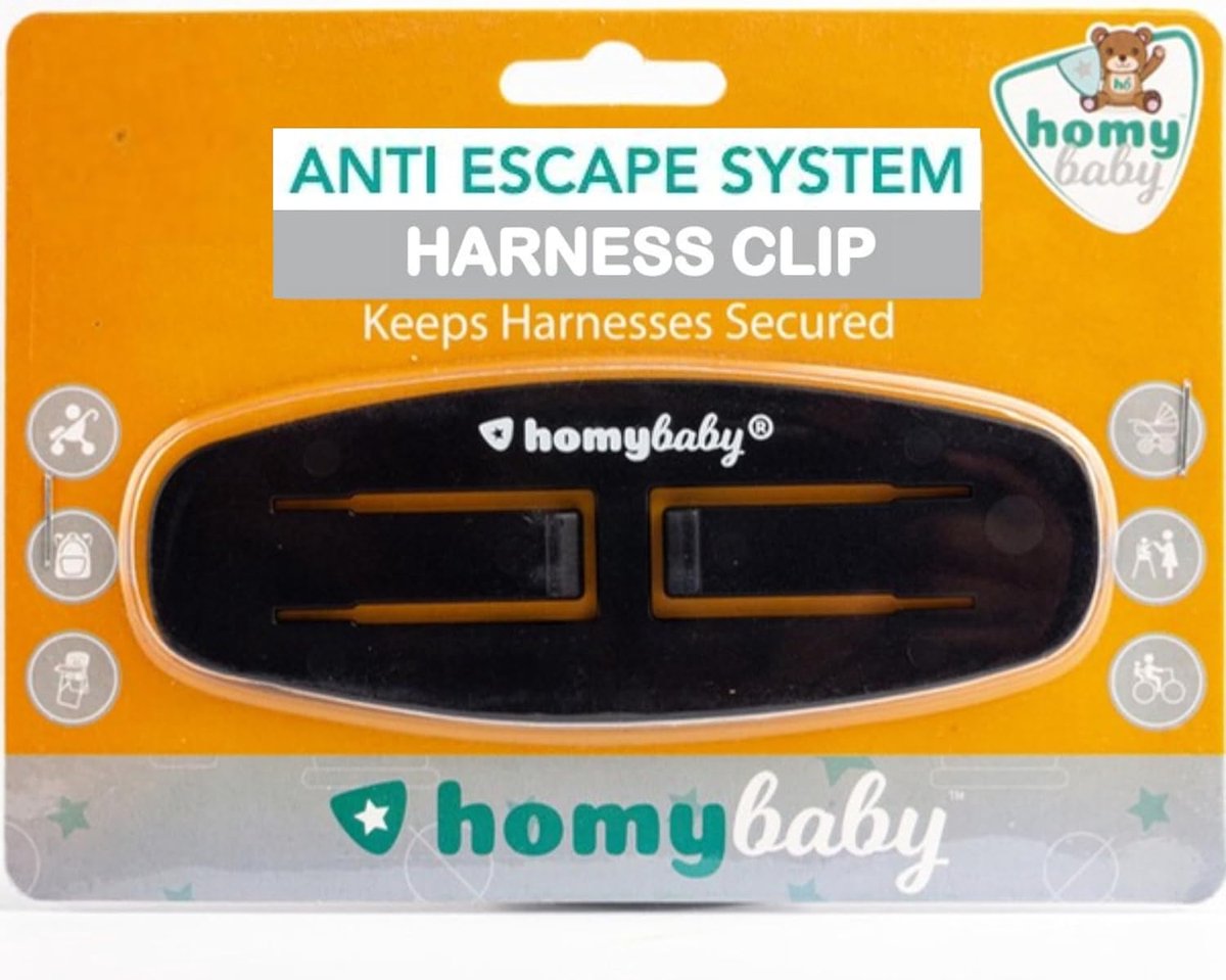 SnelShoppen - Anti-Escape Clip voor Kinderharnas – Voorkomt dat Kinderen Armen uit Harnas Trekken – Geschikt voor Kinderstoel en Kinderwagen