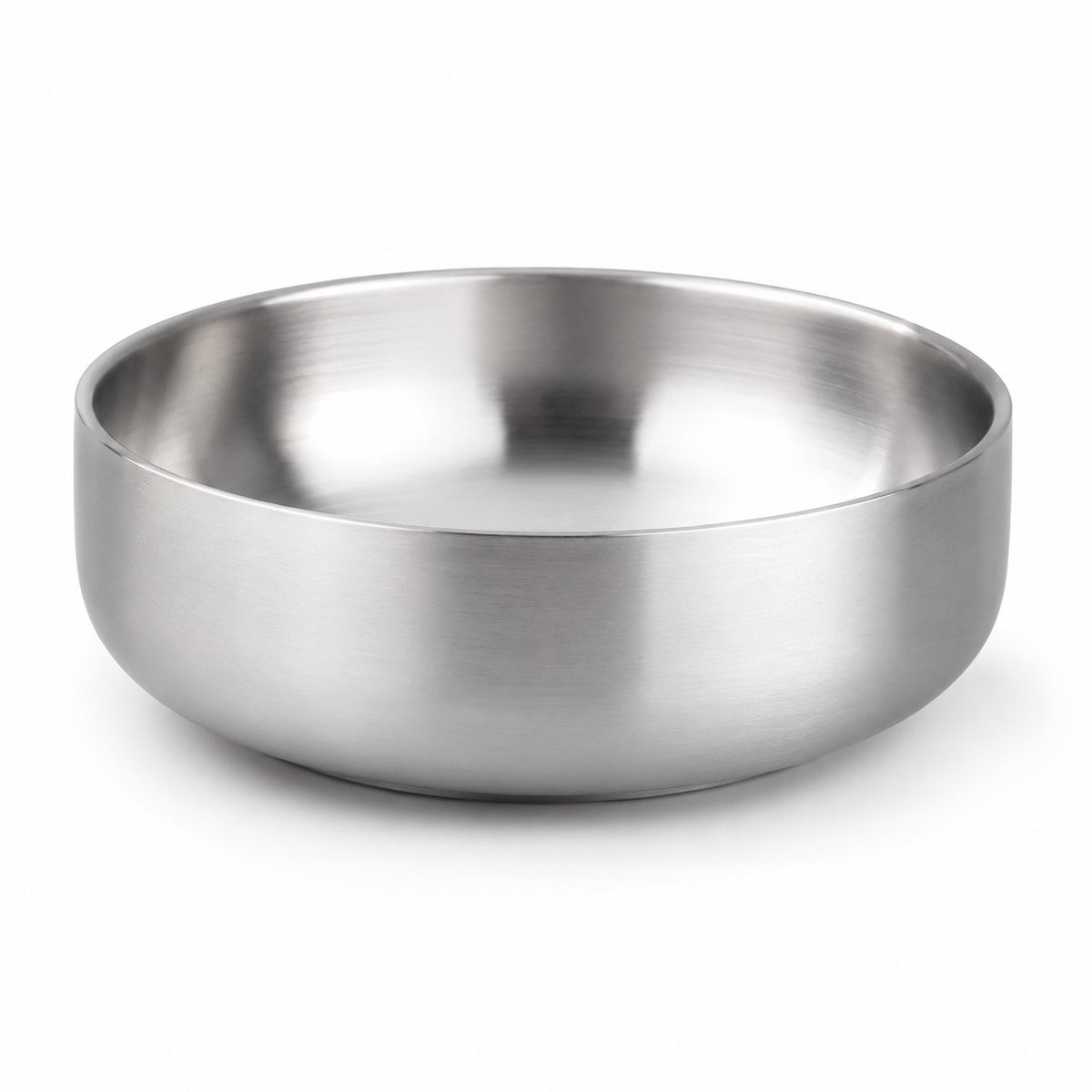 My Green Deal - RVS Kom 15 cm - Dubbelwandig Schaaltje - 304 RVS - Ontbijtkom & Snackkom - Zilver