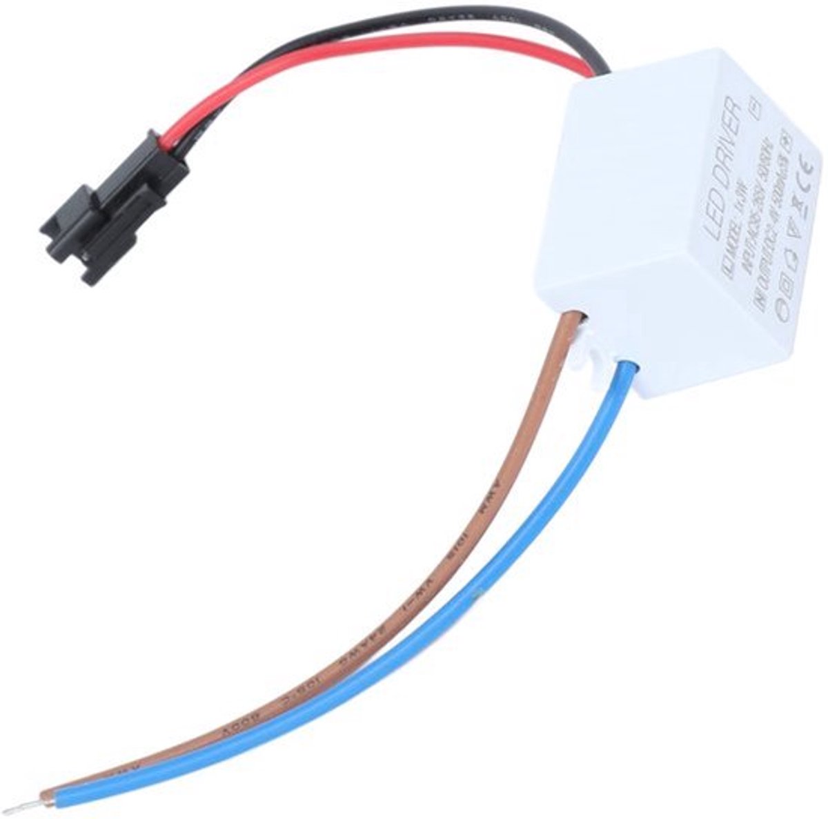 Portable LED Driver - AC95-265V Ingang - 500mA Uitgang 2-4VDC - Compact voor Thuis
