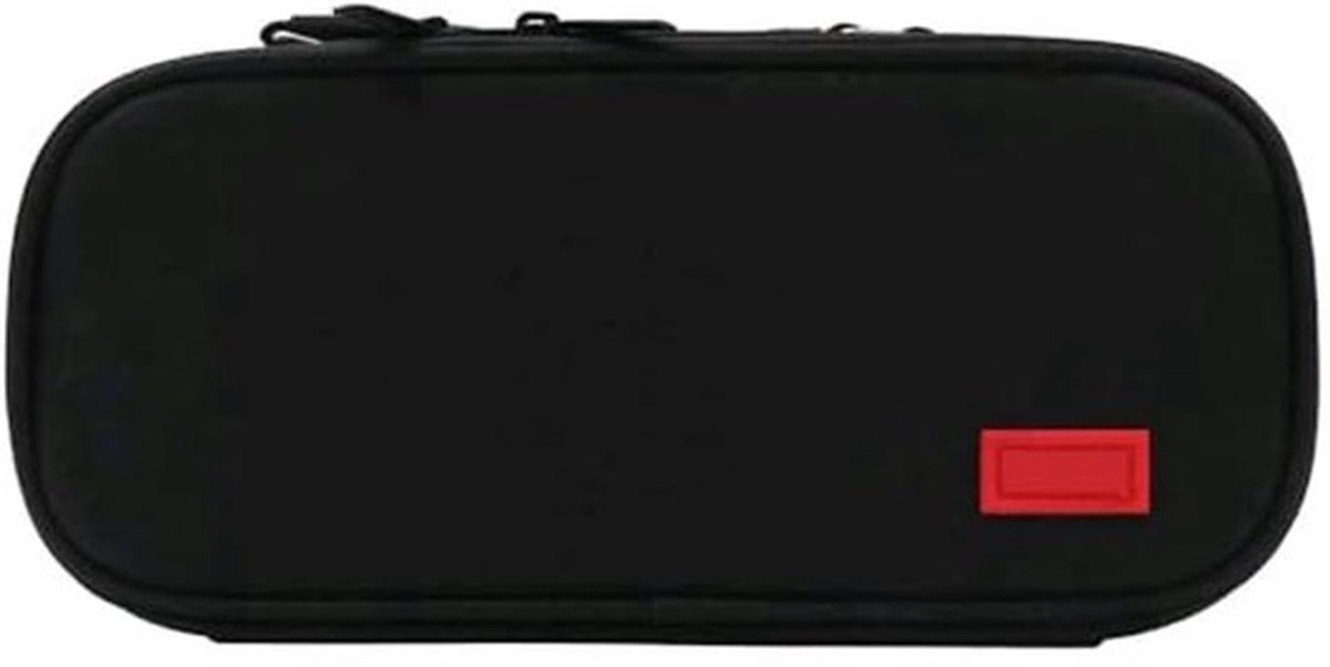 Grote Etui Grote Capaciteit Etui Met 3 Vakken Pen Tas voor School College Kantoorbenodigdheden Organizer en Make-uptas (Zwart), Zwart, Tas Organizer
