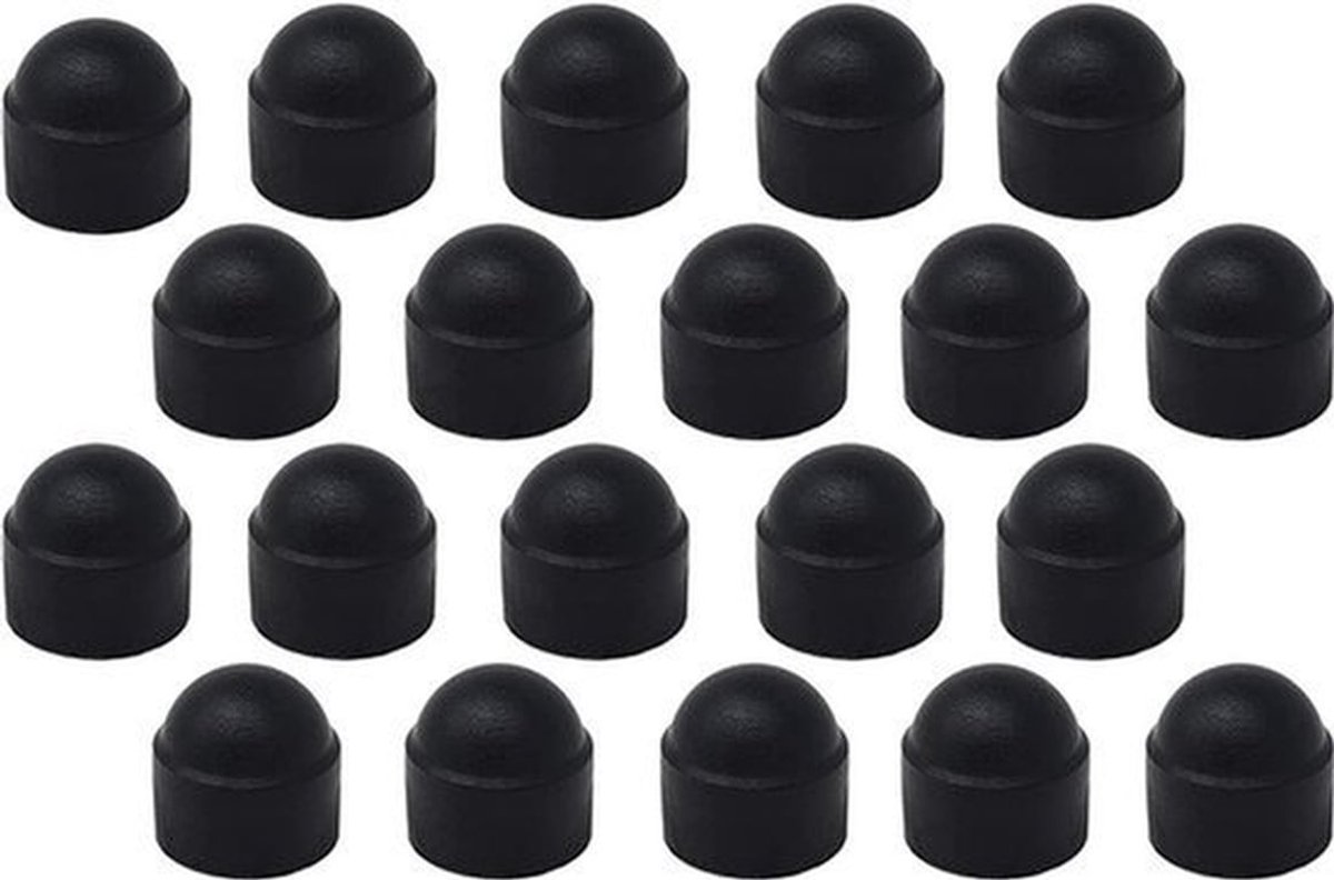 20 x Ronde Zeskantige Beschermkappen M6-SW10 mm - Polyethyleen - Hoogwaardig