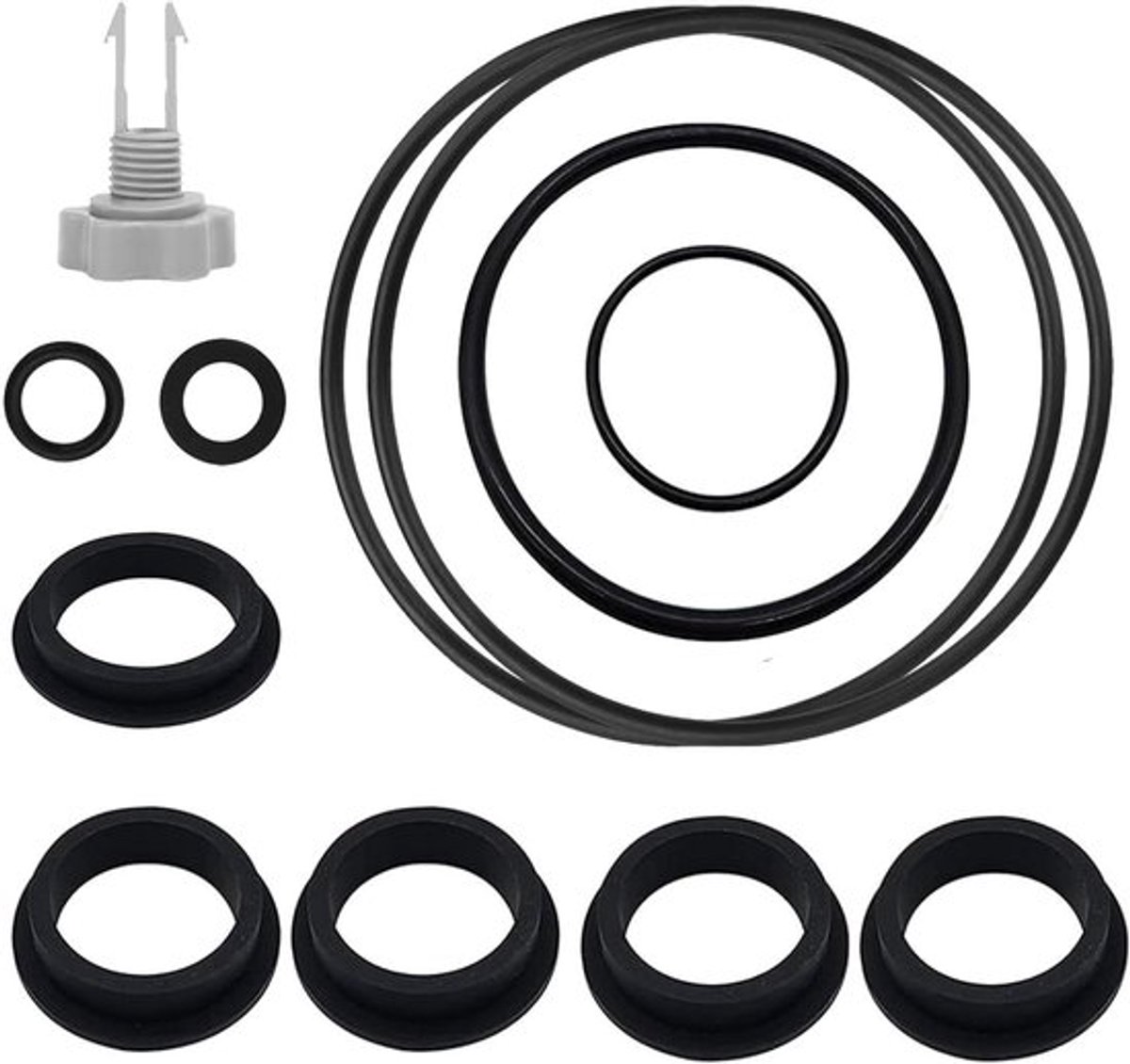 Set van reserveafdichtingen en O-ringset voor reparatie van zwembadaccessoires
