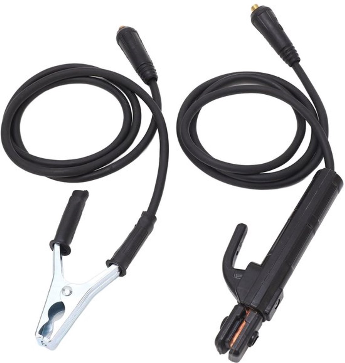 Lassen Elektrode Houder, 200 Amp Lassen Kabel Assemblage Kit, Lassen Aarde Klem en Lassen Kabel, Stick Elektrode Houder Lassen Stang Klem met 1,5 Meter Kabel voor Lasser