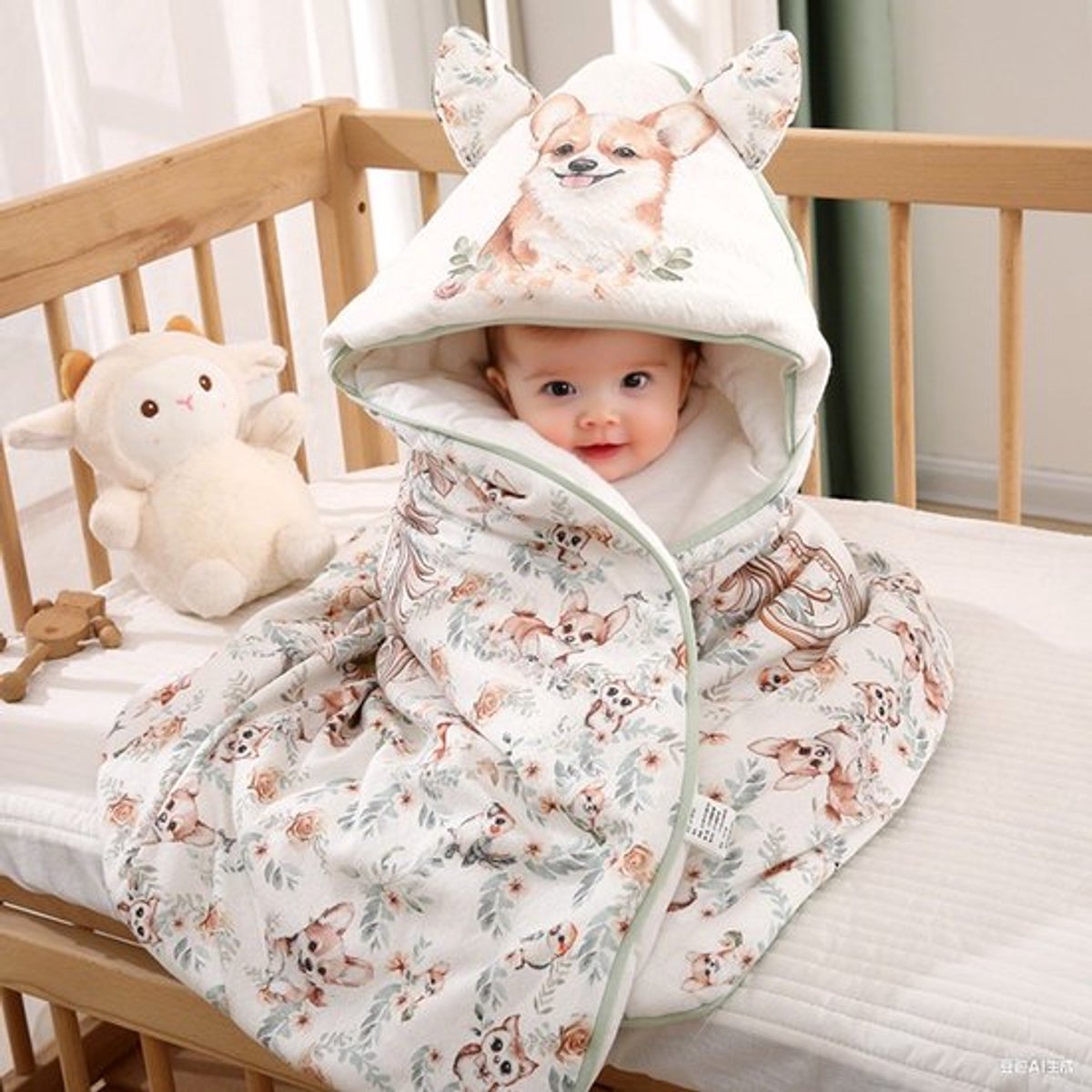 Pasgeboren babydeken herfst en winter verdikt puur katoenen inbakerdeken inbakerdeken pasgeboren babywikkeldeken verloskamer uitje deken pasgeboren baby cadeau