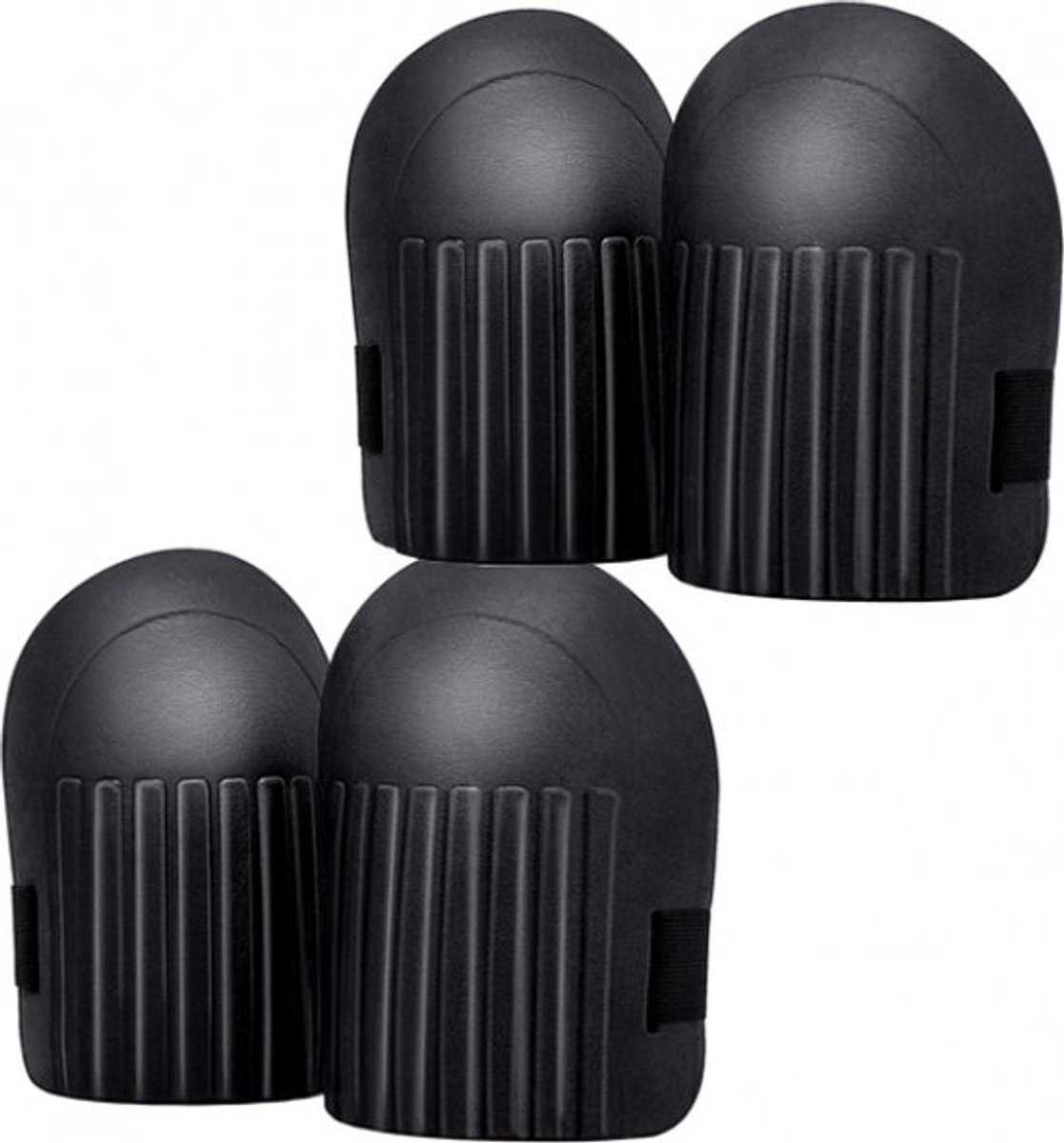 2paar - Zwarte kniebeschermers - Knielappen van foam - knielkussen - Professionele kniebescherming - Volwassenen - Traagschuim Kniebeschermers Set - Kniebeschermers voor in de tuin en klussen - Kniekussen tuin - Kniebeschermer - Werker Accessoires