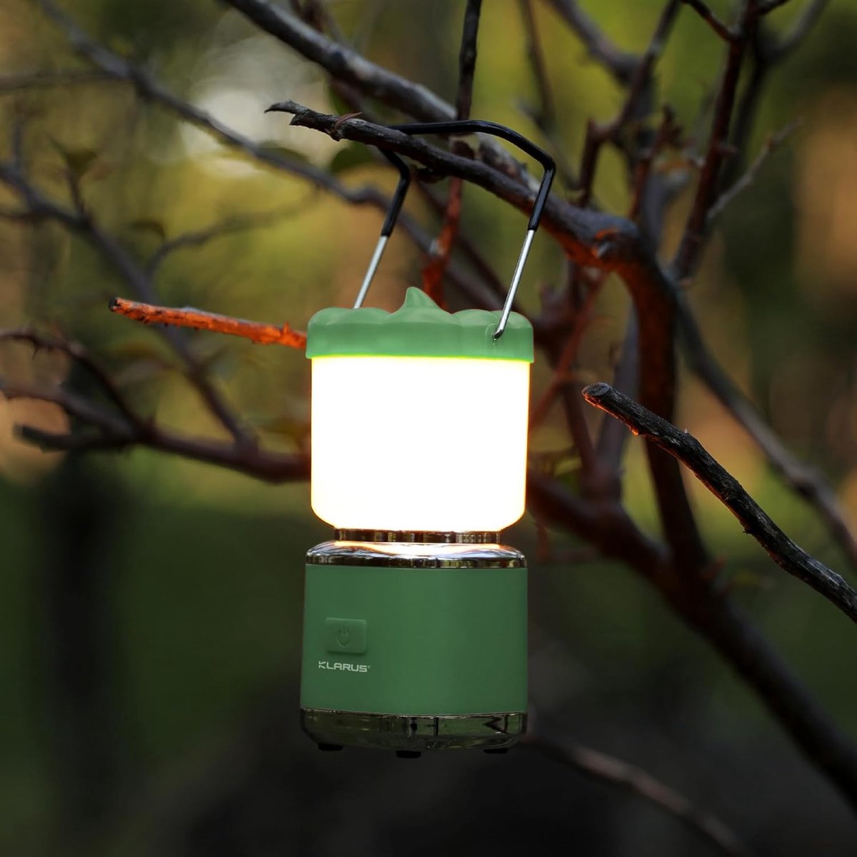 Thijox - KLARUS CL8 Mini Pompoen Kampeerlantaarn Oplaadbare LED-lamp met 5 Lichtstanden, Draagbare Waterdichte Hanglamp voor Kamperen, Buiten en Tuin