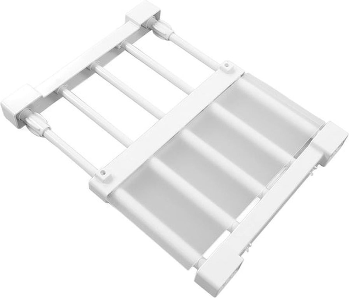 Spanplank Uitbreidbaar, Verstelbare Plankopberger, Kast Organizer Rek, Spijker Gratis, Kastverdeler, Opbergrek Voor Kledingkast (23-30 cm)