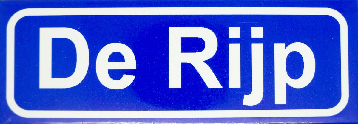 Souv© - magneet plaatsnaambord De Rijp