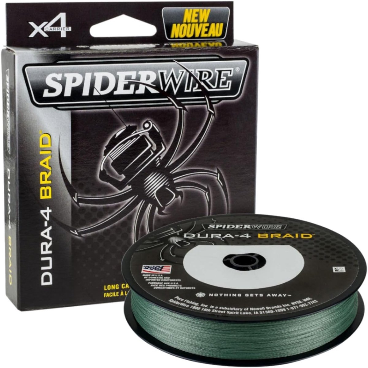 SnelShoppen - 0.25mm Braided Fishing Line - 23.2kg Superline - Moss Green - Ideaal voor Snoeken, Baars, Zander en Forel - 300yd - Ongeëvenaarde Sterkt