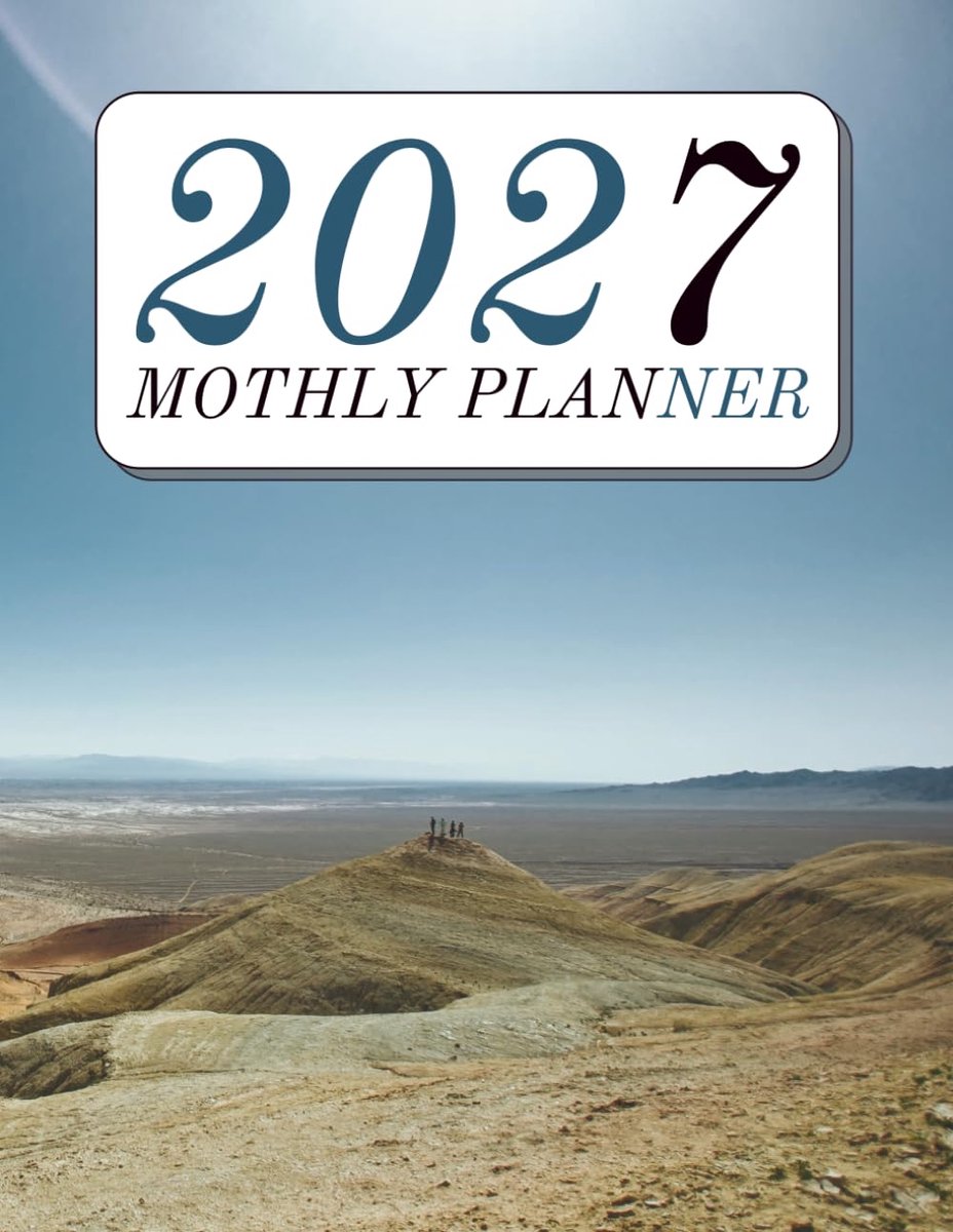 SnelShoppen - Monthly Planner 2027 - Organiseer je Doelen, Plannen & Prioriteiten - A5 Formaat, 12 Maanden, Kleur: Blauw, Perfect voor Thuis, Werk en