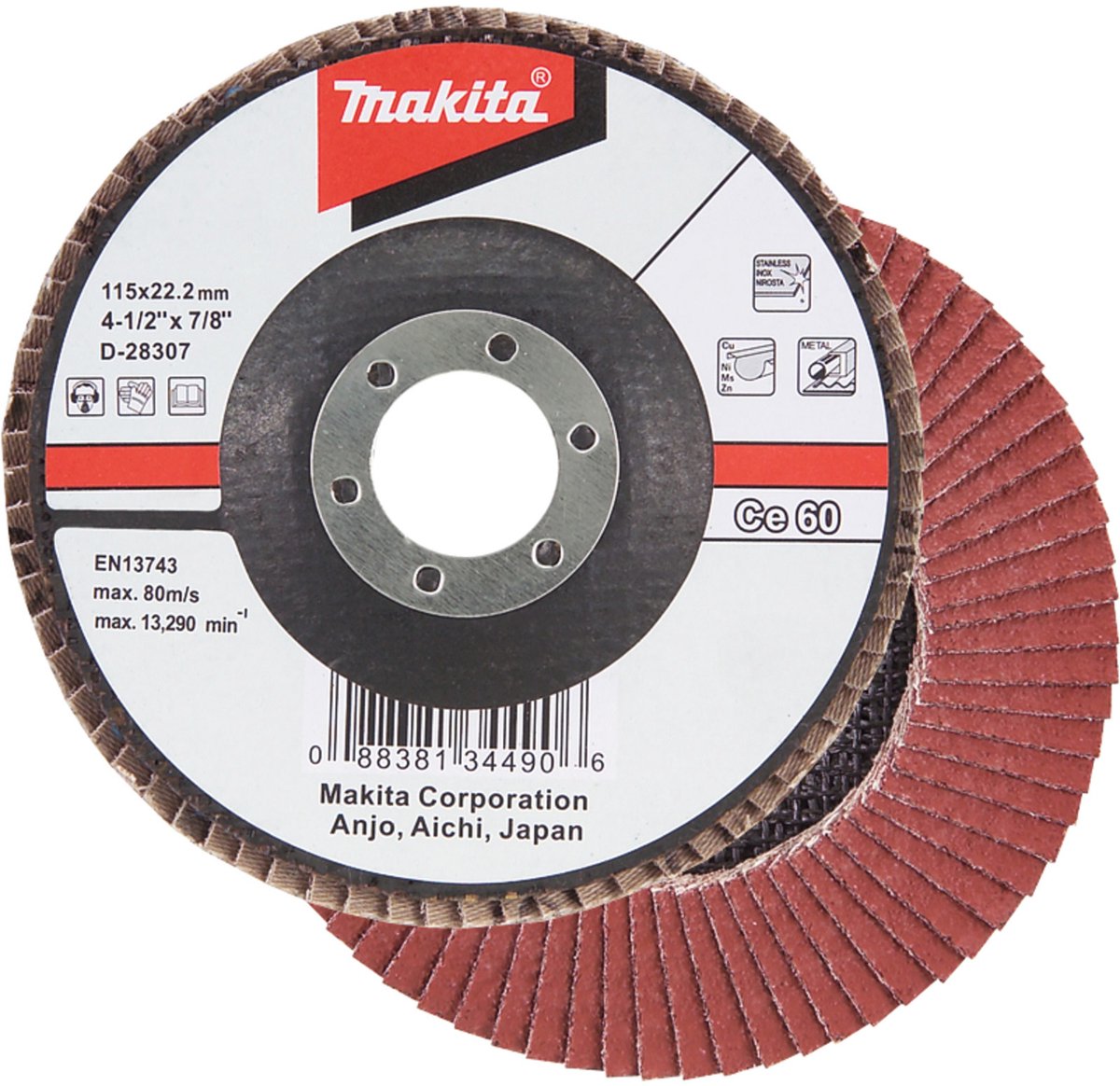 Makita Lamellenschijf 115 mm 60F - D-28466