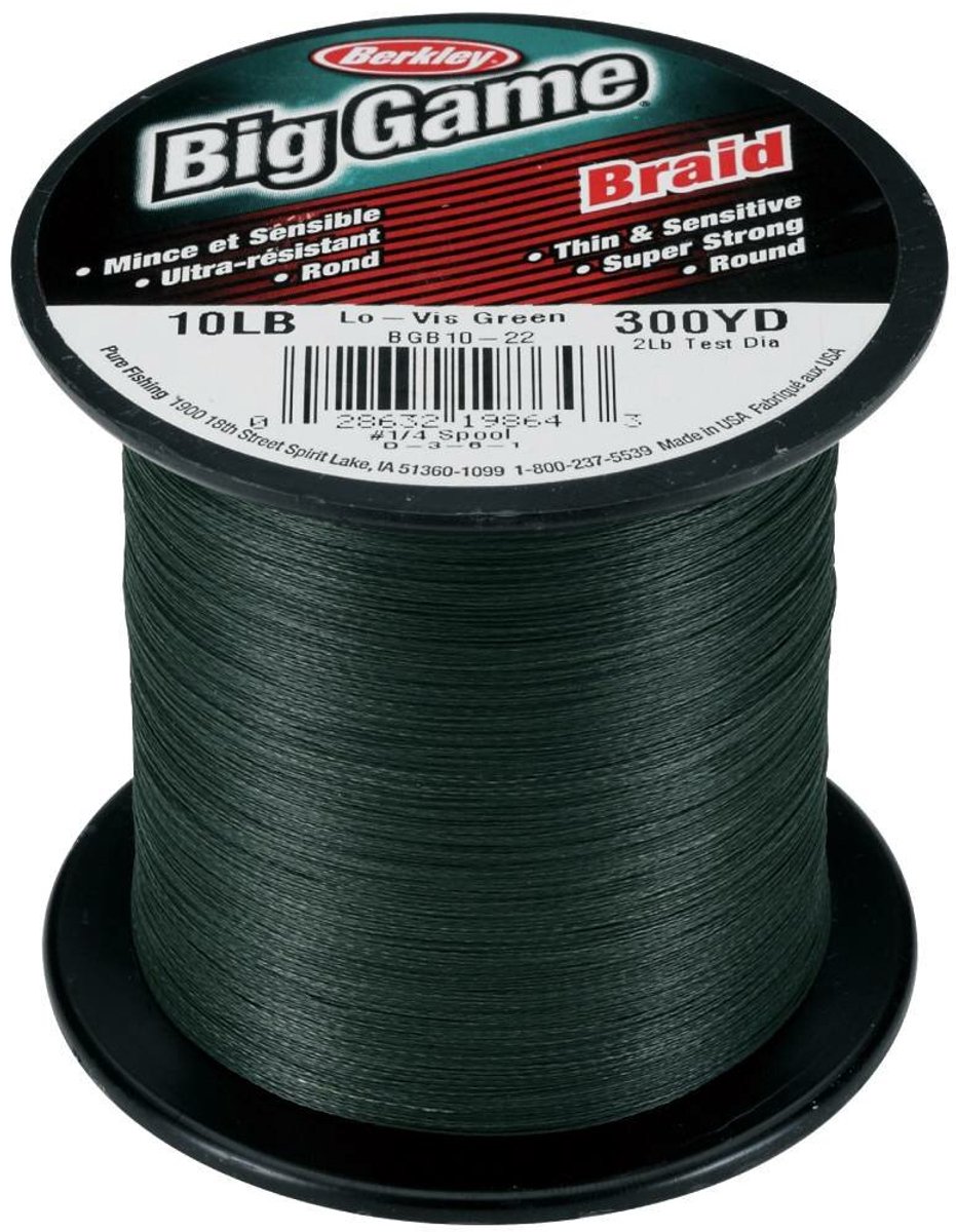 Berkley Big Game Braid Gevlochten Lijn - Vislijn - Visdraad - 0,12mm 10LB 274m