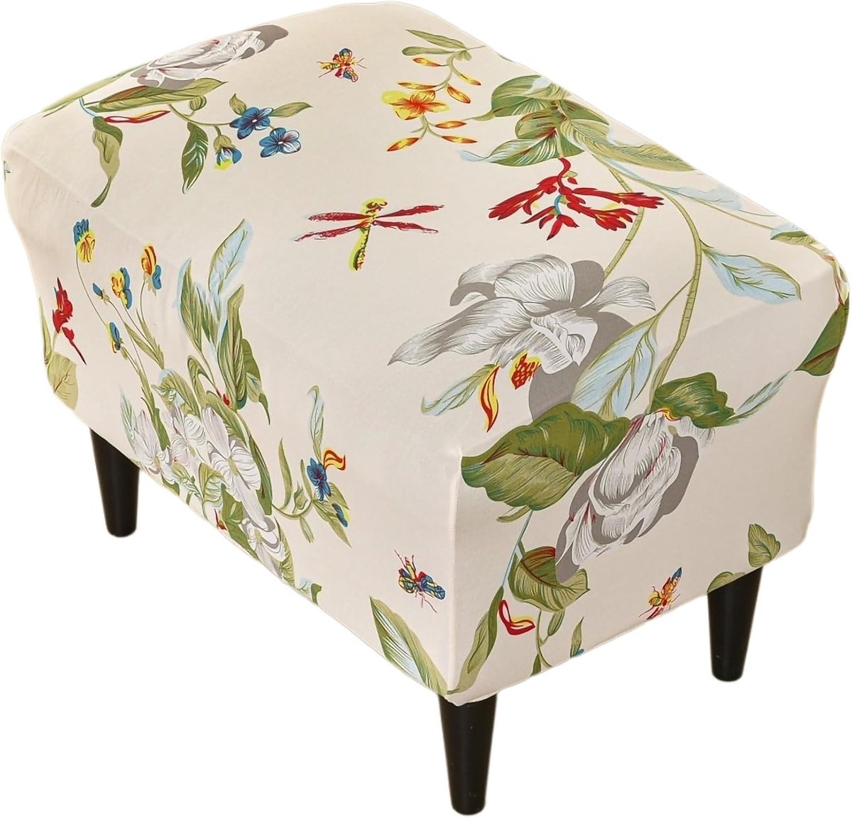 SnelShoppen - Stretch Stool Cover Elastische Hoes voor Voetenbank en Poef - 92% Polyester, Maat 50-60x35-45x38-45 cm - Comfortabel en Duurzaam - Voor